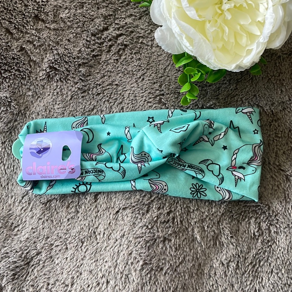 Claire’s 💚 Unicorn 🦄 Headwrap